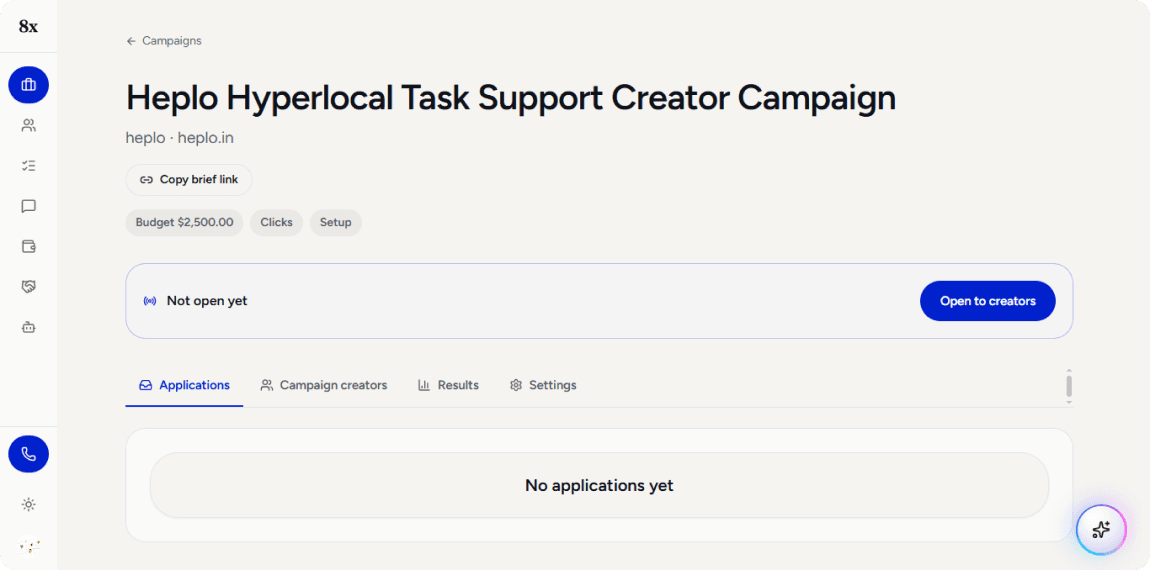 Campaign not open yet
