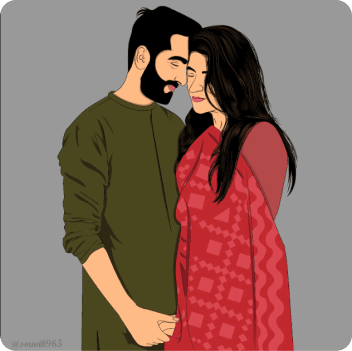 Couple illustration